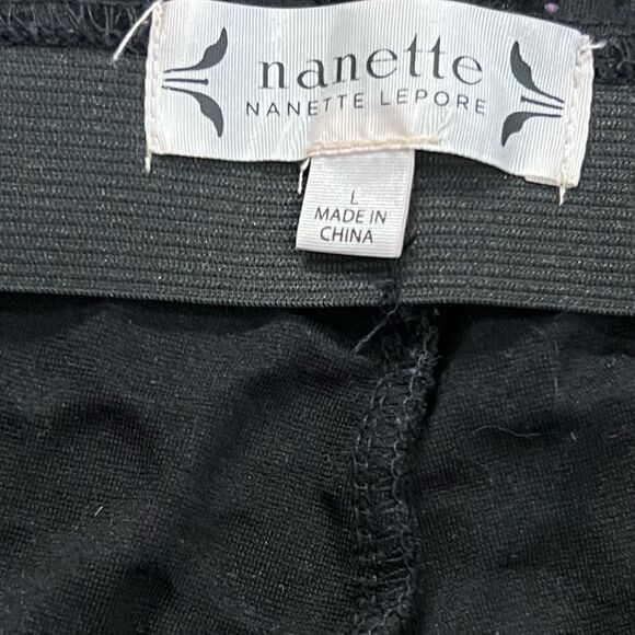 Nanette Lepore velvet leopard legging size large - Picture 5 of 9